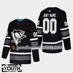 Pittsburgh Penguins Custom 2019 All-Star Adidas Zwart Authentic Shirt - Kinderen